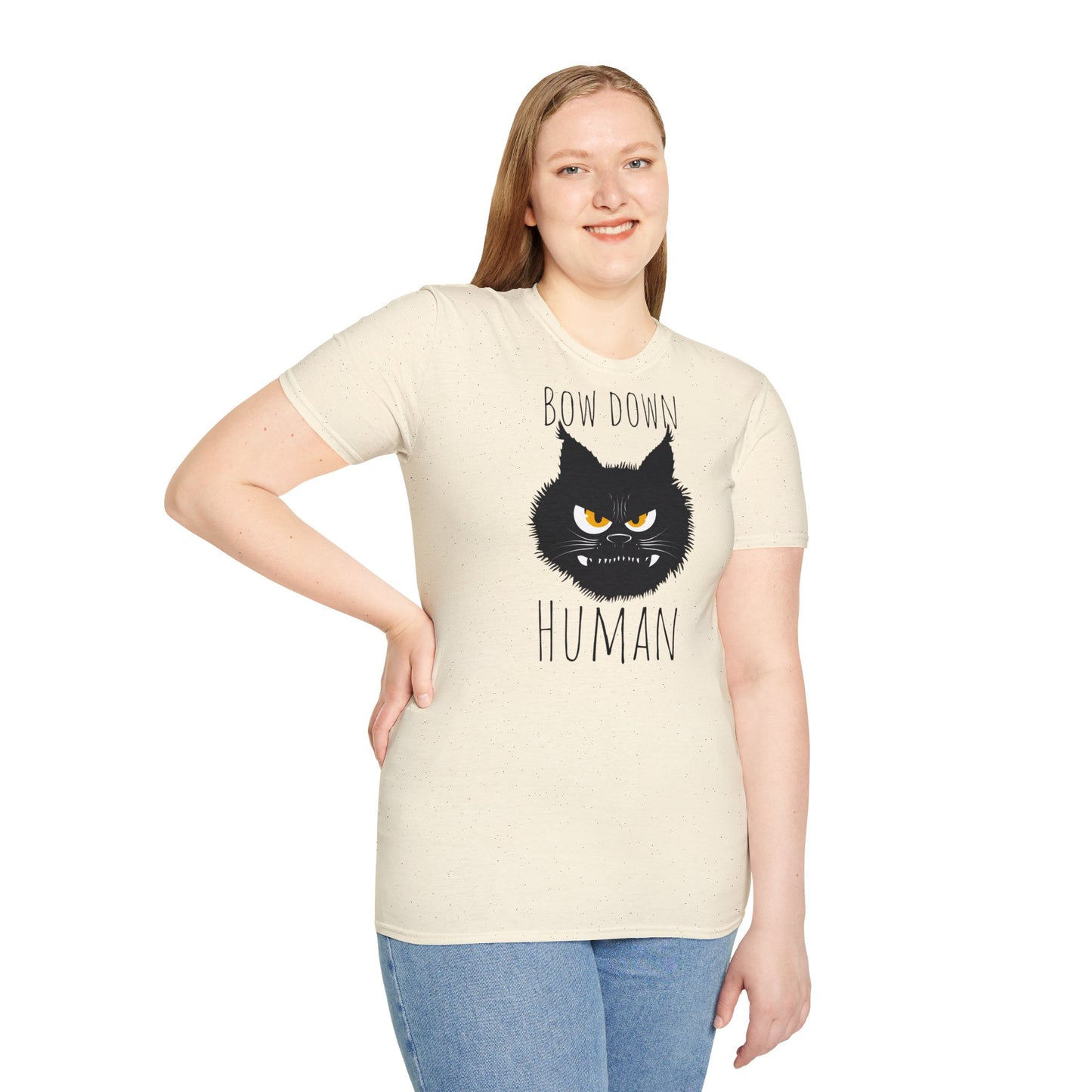 Bow Down Human Cat T-Shirt