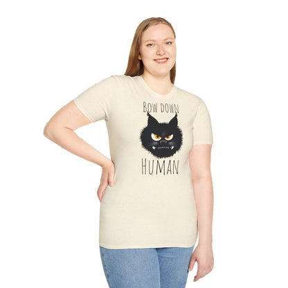 Bow Down Human Cat T-Shirt