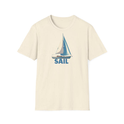 Navy Blue Sailboat T-Shirt - Perfect for Summer and Sailing Enthusiasts