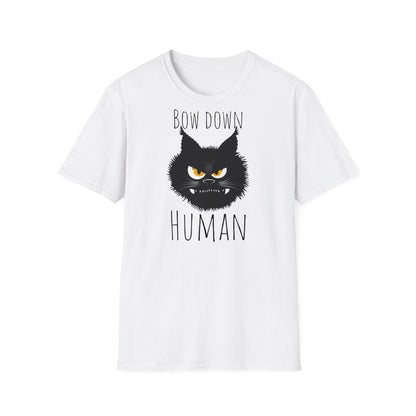 Bow Down Human Cat T-Shirt