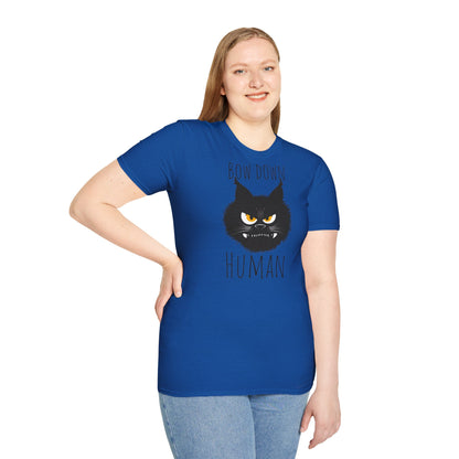 Bow Down Human Cat T-Shirt