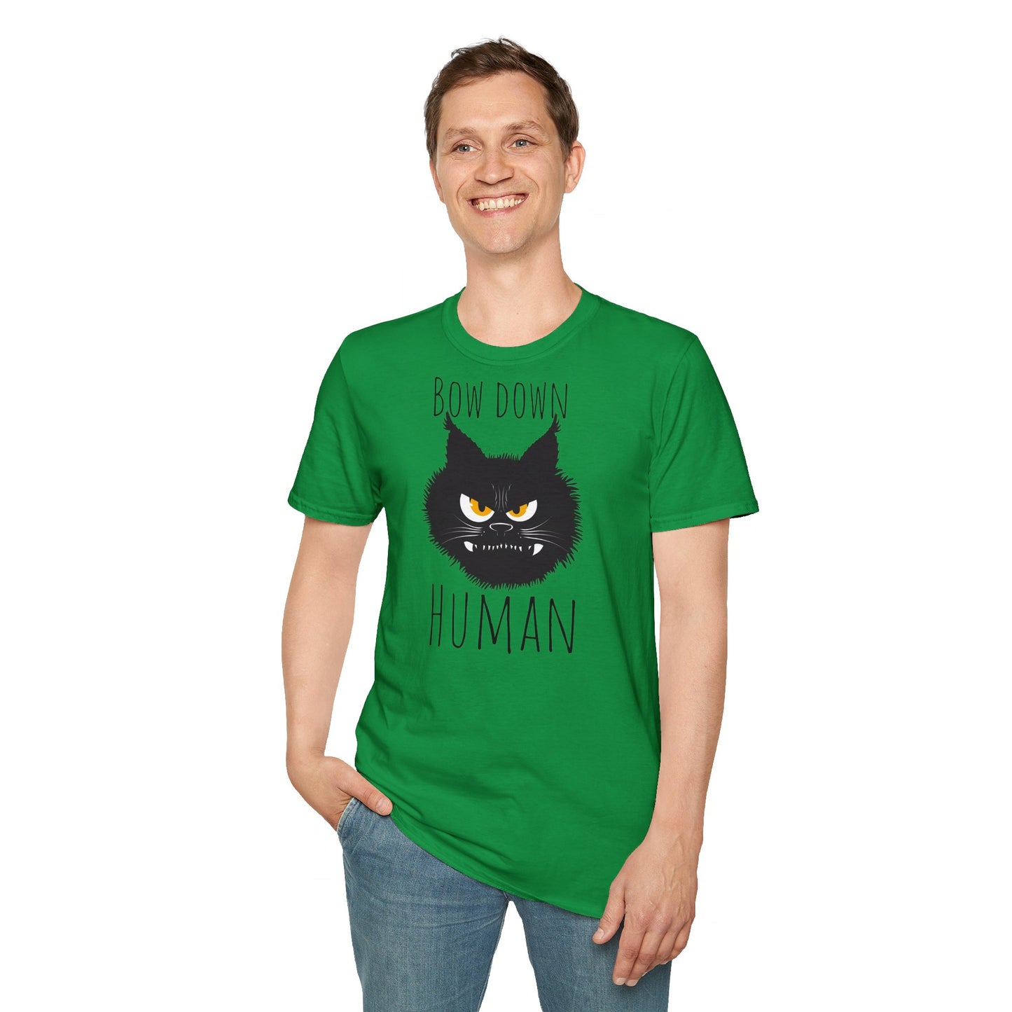 Bow Down Human Cat T-Shirt