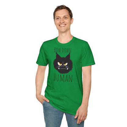 Bow Down Human Cat T-Shirt