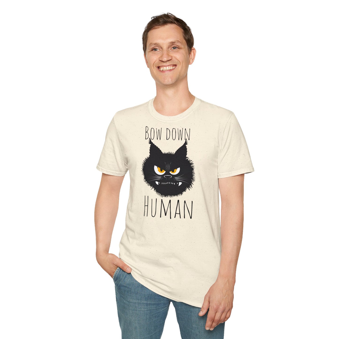 Bow Down Human Cat T-Shirt