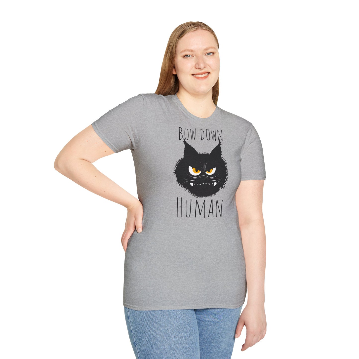 Bow Down Human Cat T-Shirt