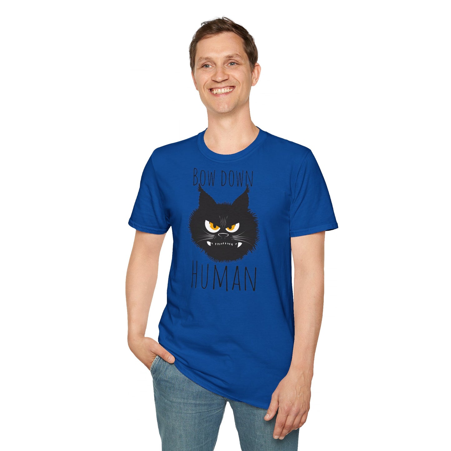 Bow Down Human Cat T-Shirt