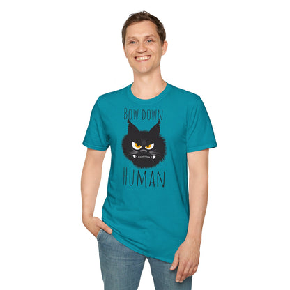 Bow Down Human Cat T-Shirt