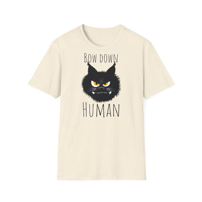 Bow Down Human Cat T-Shirt