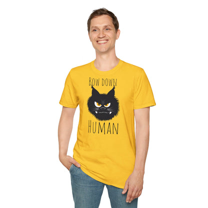 Bow Down Human Cat T-Shirt