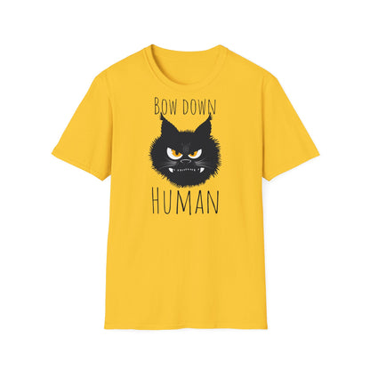 Bow Down Human Cat T-Shirt