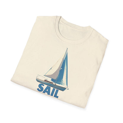 Navy Blue Sailboat T-Shirt - Perfect for Summer and Sailing Enthusiasts